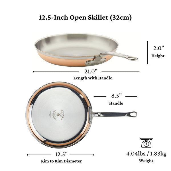 Hestan CopperBond® 12.5" Induction Copper Skillet (31591) - iFoodservice Online
