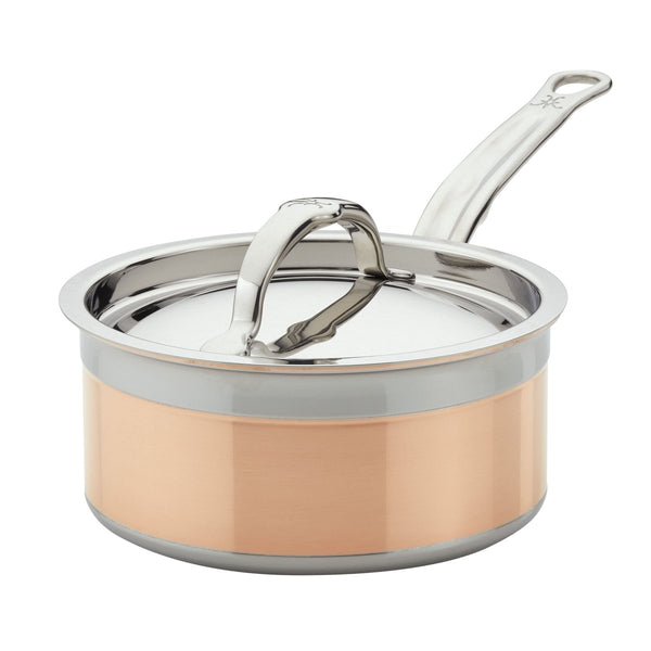 Hestan CopperBond® 1.5qt Induction Copper Saucepan with Lid (31593) - iFoodservice Online