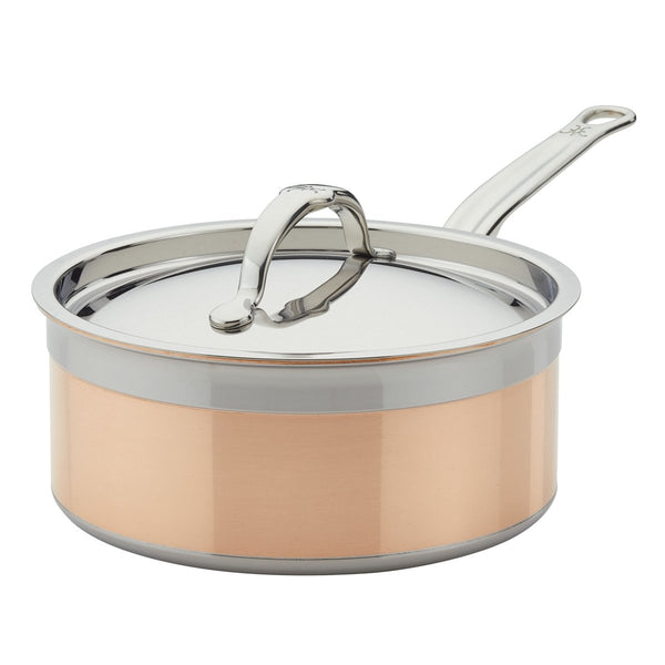 Hestan CopperBond® 3-Quart Induction Copper Saucepan with Lid (31595) - iFoodservice Online