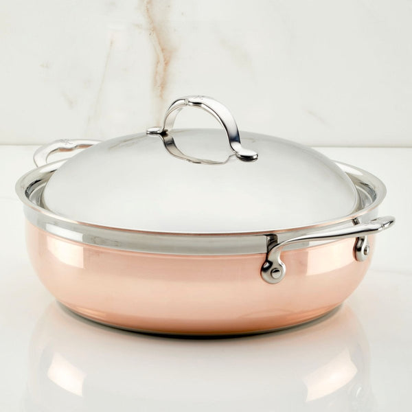Hestan CopperBond® 5-Quart Induction Copper Dutch Oven with Dome Lid (31711) - iFoodservice Online