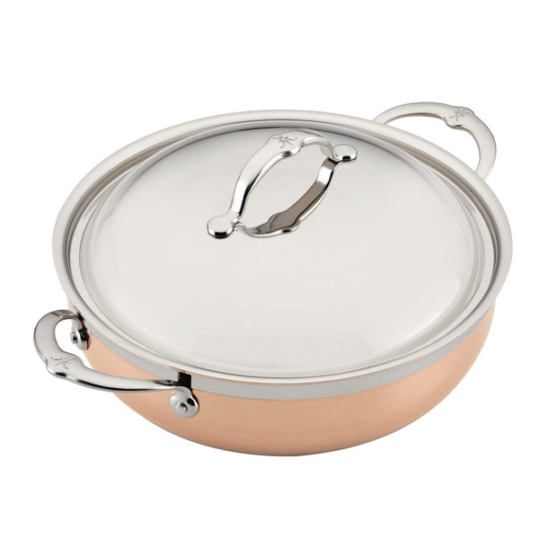 Hestan CopperBond® 5-Quart Induction Copper Dutch Oven with Dome Lid (31711) - iFoodservice Online