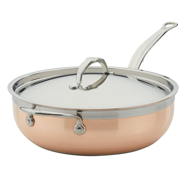 Hestan CopperBond® 5-Quart Induction Copper Essential Pan with Lid (31601) - iFoodservice Online