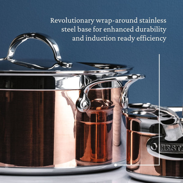 Hestan CopperBond® 6.0qt Induction Copper Stockpot with Lid (31597) - iFoodservice Online
