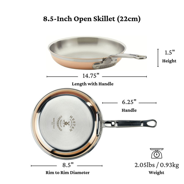 Hestan CopperBond® 8.5" Induction Copper Skillet (31589) - iFoodservice Online