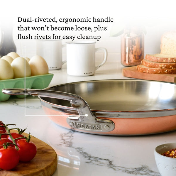 Hestan CopperBond® Aura™ 12.5" Professional Copper Skillet (31849) - iFoodservice Online