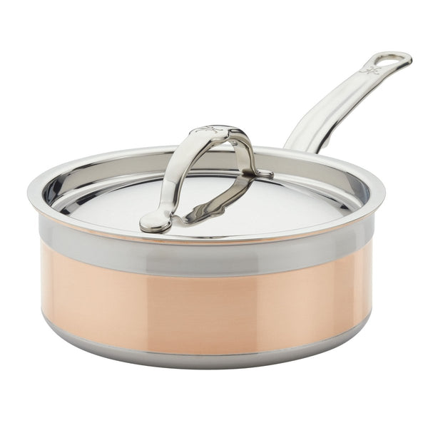Hestan CopperBond® Aura™ 2-Quart Professional Copper Saucepan with Lid (31835) - iFoodservice Online