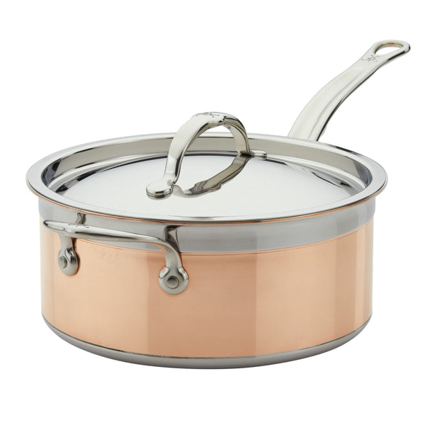 Hestan CopperBond® Aura™ 4-Quart Professional Copper Saucepan with Lid (31838) - iFoodservice Online