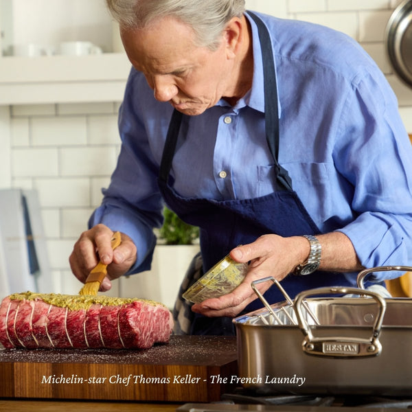 Hestan Hestan Provisions Polished Stainless-Steel Roaster:Large (31789) - iFoodservice Online