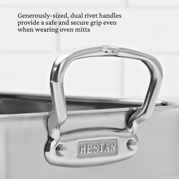 Hestan Hestan Provisions Polished Stainless-Steel Roaster:Large (31789) - iFoodservice Online