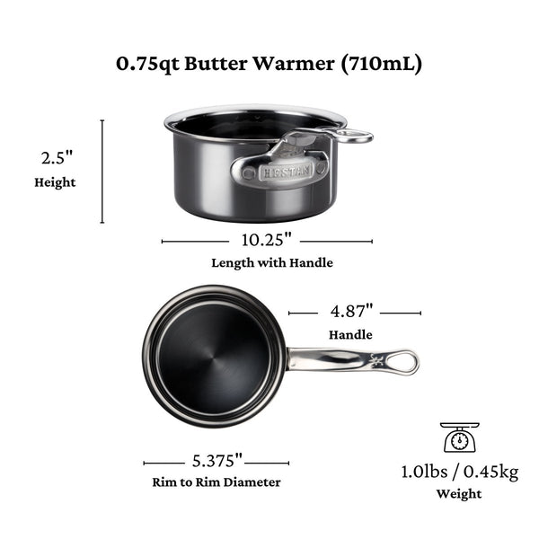 Hestan NanoBond® Molecular Titanium 0.75-Qt Butter Warmer (60040) - iFoodservice Online