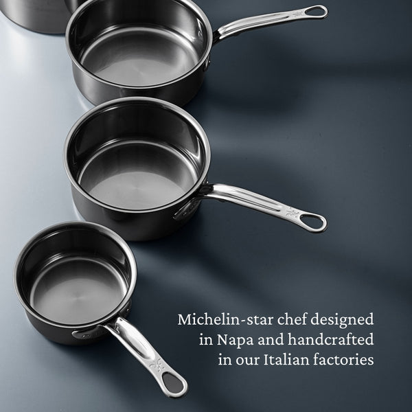 Hestan NanoBond® Molecular Titanium 1.5qt Saucepan with Lid (60021) - iFoodservice Online