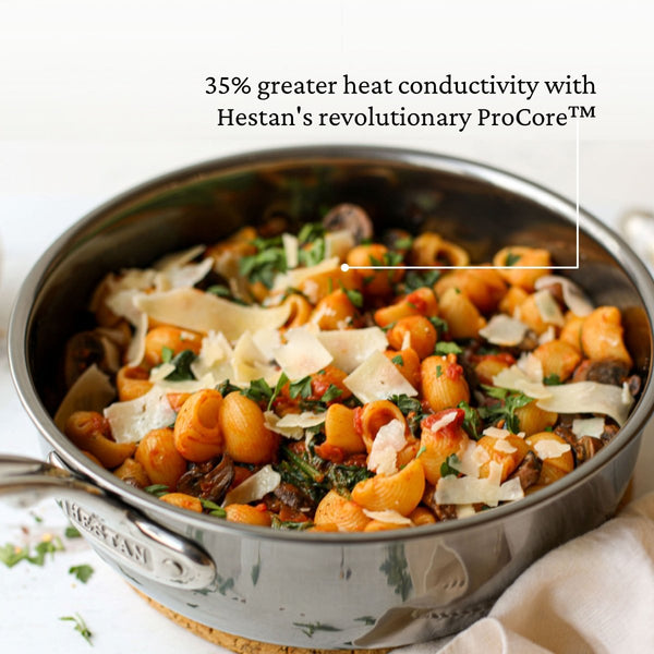 Hestan NanoBond® Molecular Titanium 2-Quart Saucier with Lid (60045) - iFoodservice Online