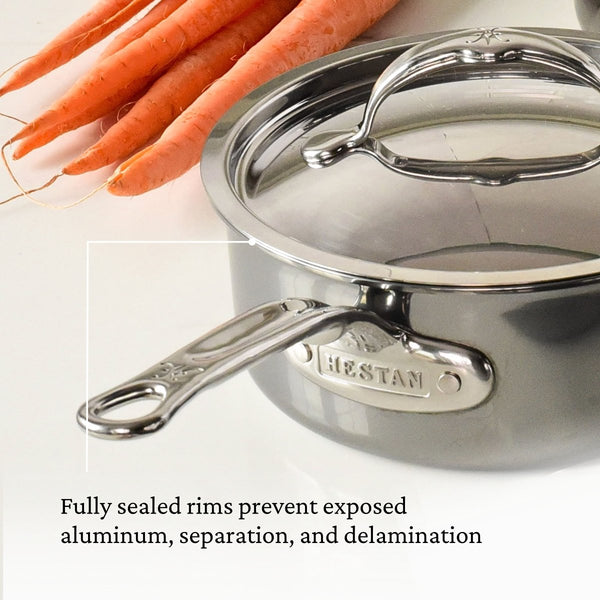 Hestan NanoBond® Molecular Titanium 3-Quart Saucepan with Lid (60023) - iFoodservice Online
