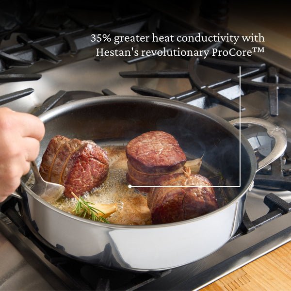Hestan NanoBond® Molecular Titanium 3.5-Quart Sauté Pan with Lid (60037) - iFoodservice Online