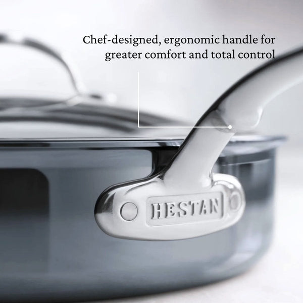 Hestan NanoBond® Molecular Titanium 3.5-Quart Sauté Pan with Lid (60037) - iFoodservice Online