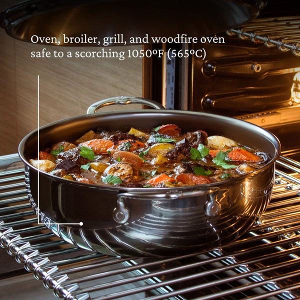 Hestan NanoBond® Molecular Titanium 5-Quart Dutch Oven w/Dome Lid (60043) - iFoodservice Online