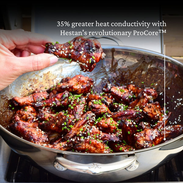 Hestan NanoBond® Molecular Titanium 7.5qt 14" Wok with Dome Lid (60033) - iFoodservice Online