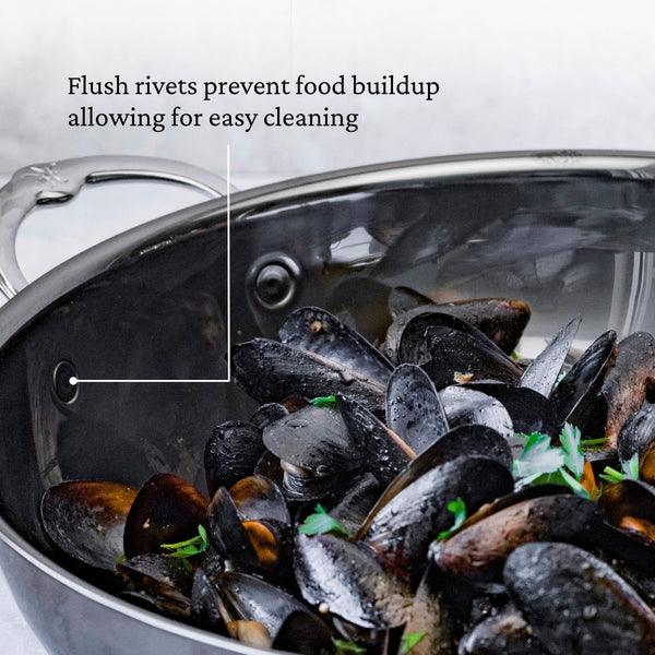 Hestan NanoBond® Molecular Titanium 7.5qt 14" Wok with Dome Lid (60033) - iFoodservice Online