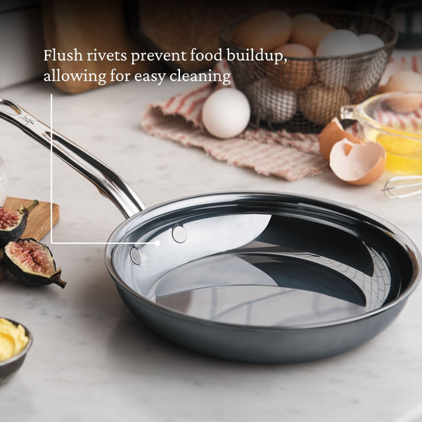 Hestan NanoBond® Molecular Titanium Stainless Steel 8.5" Skillet (60029) - iFoodservice Online