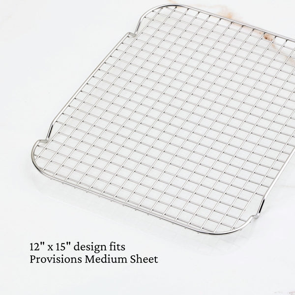 Hestan OvenBond® 12" x 15" Stainless Steel Medium Sheet Rack (50302) - iFoodservice Online