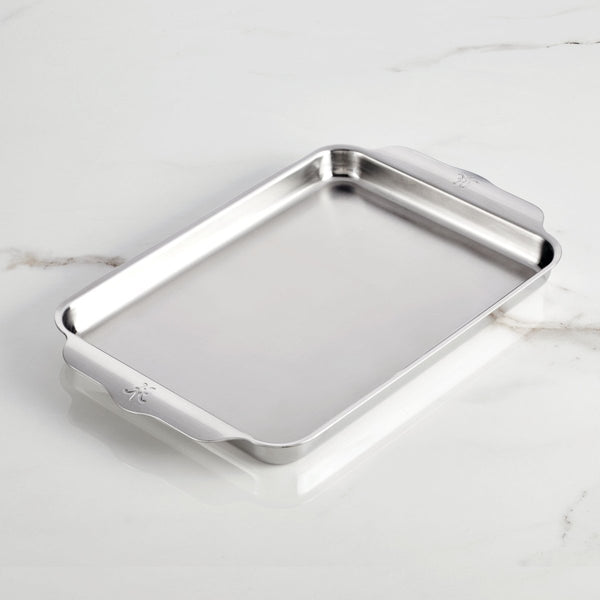 Hestan OvenBond® 12" x 15" Tri-ply Clad Stainless Steel Medium Sheet Pan (48670) - iFoodservice Online