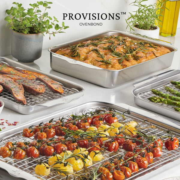 Hestan OvenBond® 5-Piece Tri-ply Clad Stainless Steel Ovenware Set (48655) - iFoodservice Online