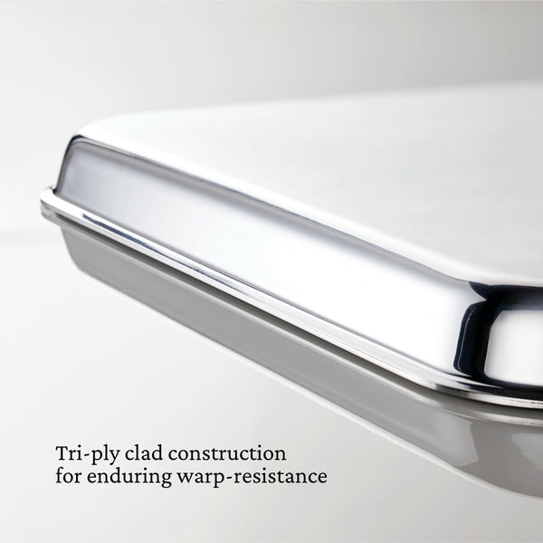 Hestan OvenBond® 5-Piece Tri-ply Clad Stainless Steel Ovenware Set (48655) - iFoodservice Online