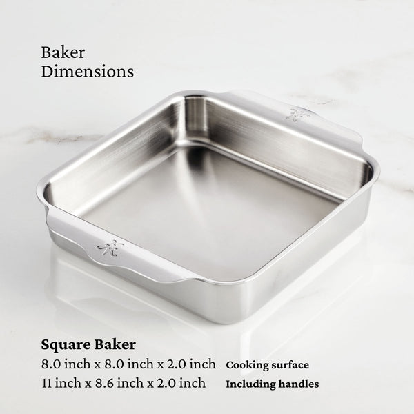 Hestan OvenBond® 8" Square Baking Pan (48652) - iFoodservice Online