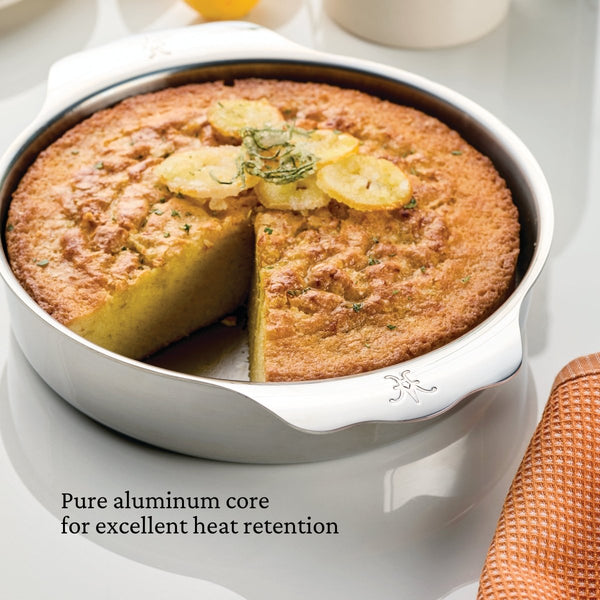 Hestan OvenBond® 9" Round Tri-ply Clad Stainless Steel Baking Pan (50304) - iFoodservice Online