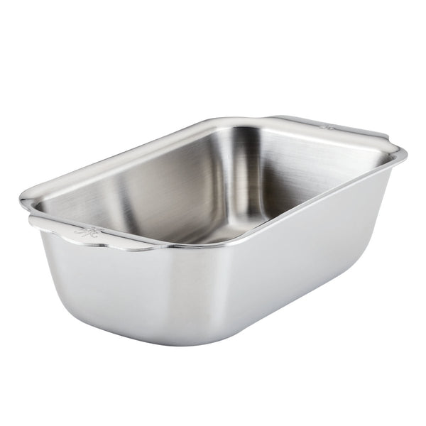 Hestan OvenBond® 9" x 5" Tri-ply Clad Stainless Steel 1lbs. Loaf Pan (48825) - iFoodservice Online