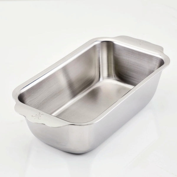 Hestan OvenBond® 9" x 5" Tri-ply Clad Stainless Steel 1lbs. Loaf Pan (48825) - iFoodservice Online