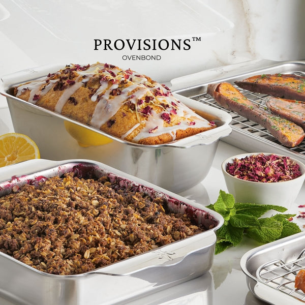Hestan OvenBond® 9" x 5" Tri-ply Clad Stainless Steel 1lbs. Loaf Pan (48825) - iFoodservice Online