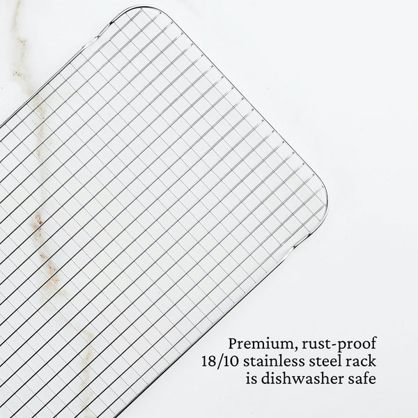 Hestan OvenBond® Set of 2 Half Sheet Baking Racks, 13" x 18" (48671) - iFoodservice Online