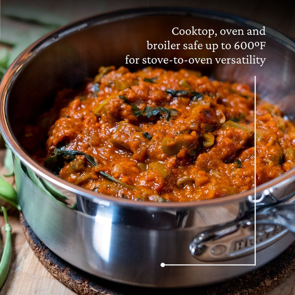 Hestan ProBond® Forged 2-Quart Professional Clad Stainless Steel Saucepan with Lid (31564) - iFoodservice Online