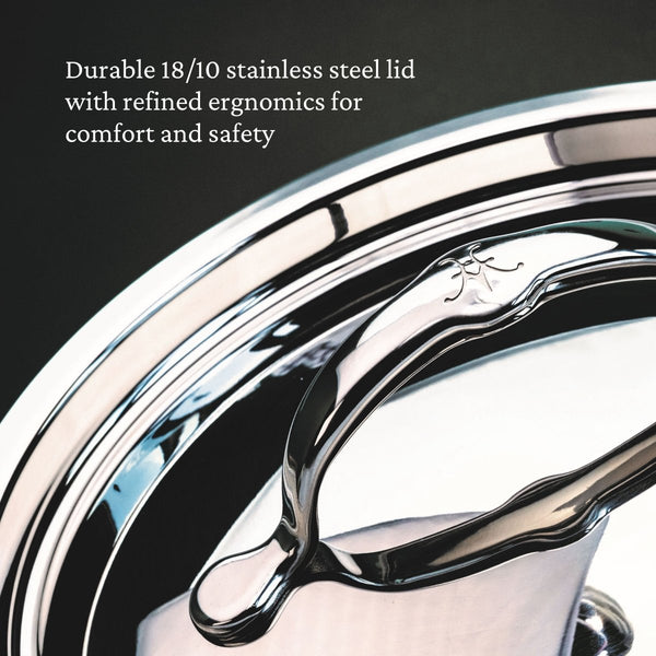 Hestan ProBond® Forged 3-Quart Professional Clad Stainless Steel Saucepan with Lid (31565) - iFoodservice Online