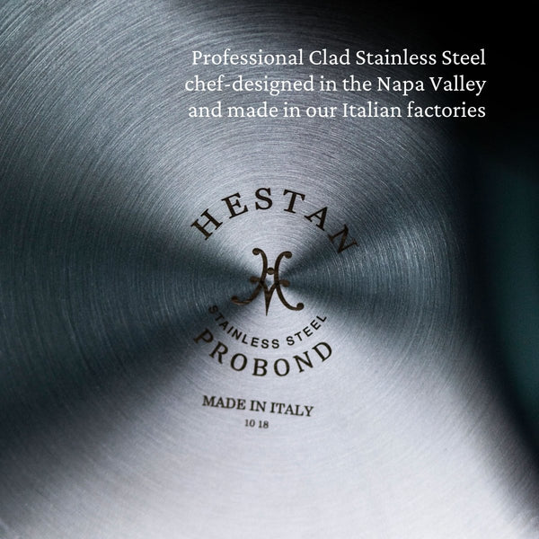 Hestan ProBond® Forged 3-Quart Professional Clad Stainless Steel Saucepan with Lid (31565) - iFoodservice Online