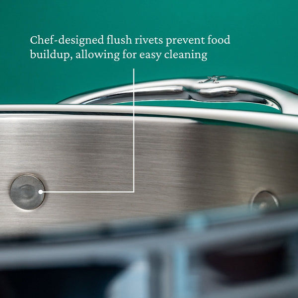 Hestan ProBond® Forged 4-Quart Professional Clad Stainless Steel Saucepan with Lid (31566) - iFoodservice Online