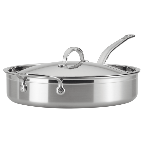 Hestan ProBond® Forged 5-Quart Professional Clad Stainless Steel Sauté Pan with Lid (31570) - iFoodservice Online