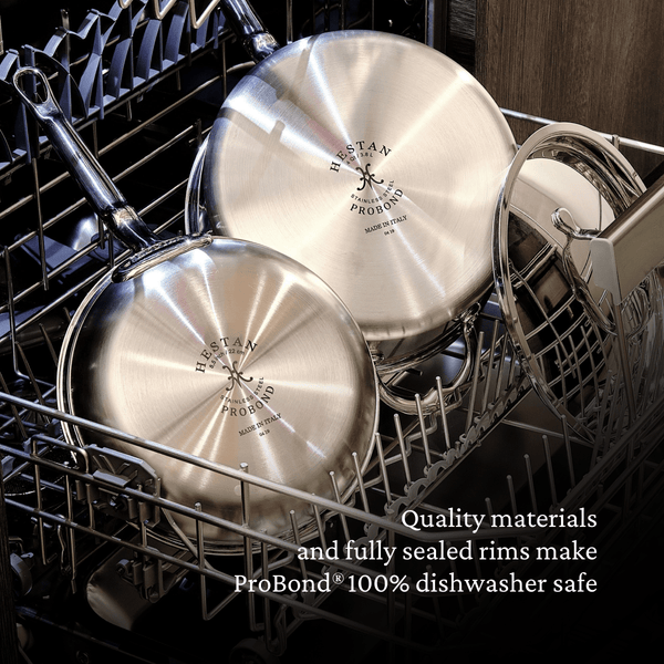 Hestan ProBond® Forged 5-Quart Professional Clad Stainless Steel Sauté Pan with Lid (31570) - iFoodservice Online