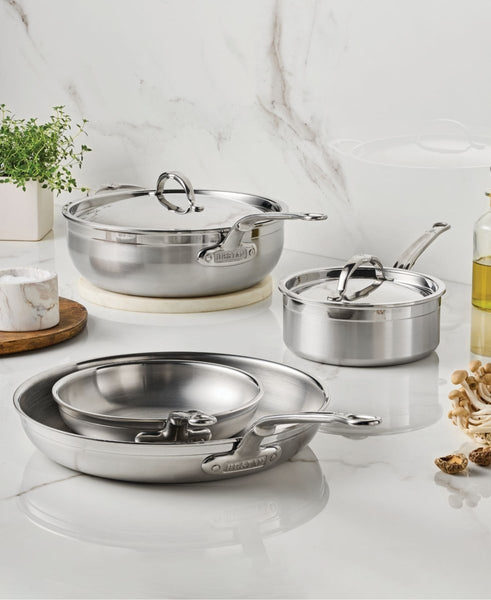 Hestan ProBond® Forged 6-Piece Professional Clad Stainless Steel Cookware Set (V09672) - iFoodservice Online
