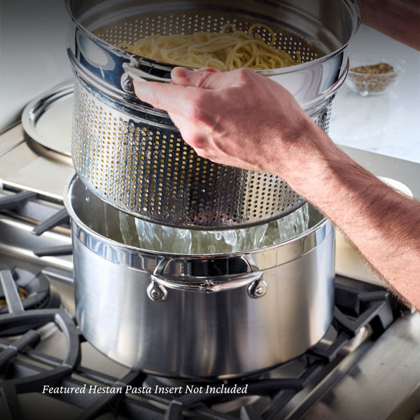 Hestan ProBond® Forged 8-Quart Professional Clad Stainless Steel Stockpot with Lid (31567) - iFoodservice Online