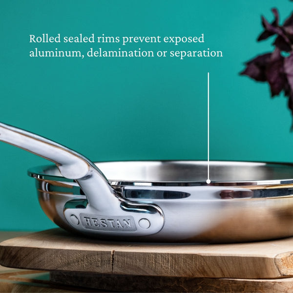 Hestan ProBond® Forged 8.5" Professional Clad Stainless Steel Skillet (31572) - iFoodservice Online