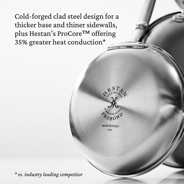 Hestan ProBond® Forged 8.5" Professional Clad Stainless Steel Skillet (31572) - iFoodservice Online