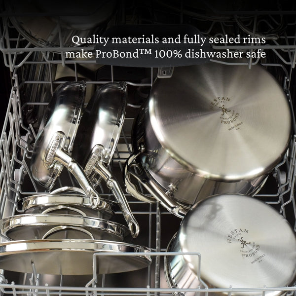 Hestan ProBond® Forged 8.5" Professional Clad Stainless Steel Skillet with TITUM Nonstick (31573) - iFoodservice Online