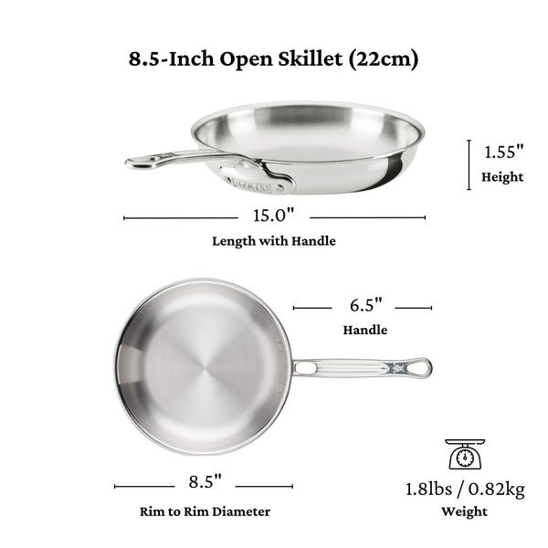 Hestan ProBond® Luxe 10-Piece Professional Clad Stainless Steel Cookware Set (31768) - iFoodservice Online