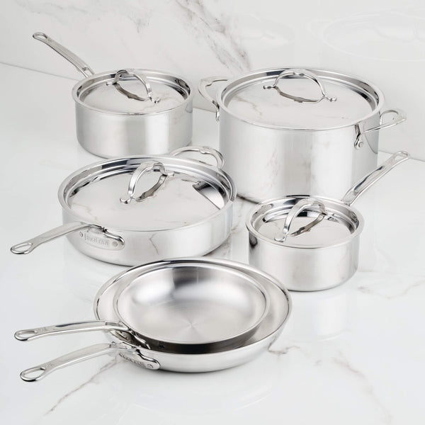 Hestan ProBond® Luxe 10-Piece Professional Clad Stainless Steel Cookware Set (31768) - iFoodservice Online
