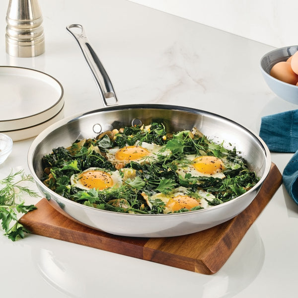 Hestan ProBond® Luxe 11" Professional Clad Stainless Steel Skillet (31780) - iFoodservice Online