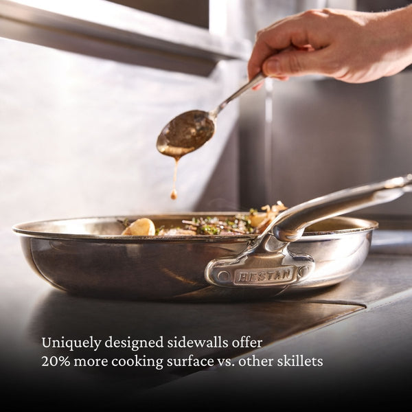 Hestan ProBond® Luxe 11" Professional Clad Stainless Steel Skillet (31780) - iFoodservice Online
