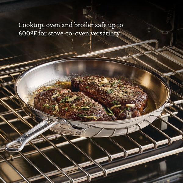 Hestan ProBond® Luxe 11" Professional Clad Stainless Steel Skillet (31780) - iFoodservice Online