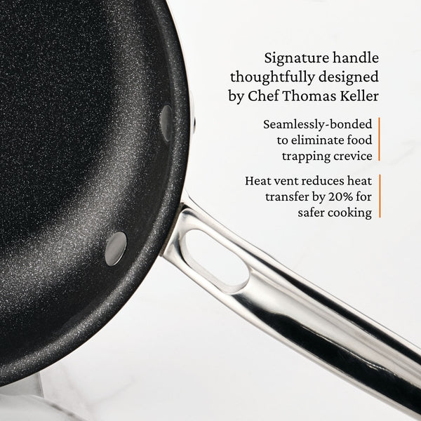 Hestan ProBond® Luxe 11" Professional Clad Stainless Steel Skillet with TITUM Nonstick (31786) - iFoodservice Online